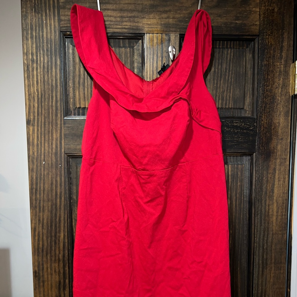 Bodycon plus size red dress